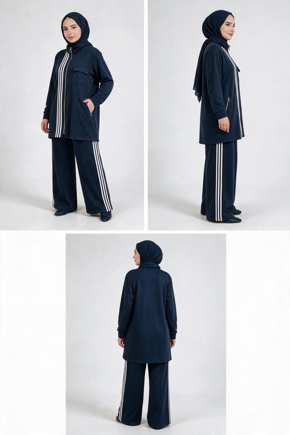NOSHE ŞERİT TAKIM4730 — LACİVERT